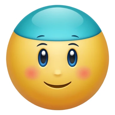 aqua color ball sticker