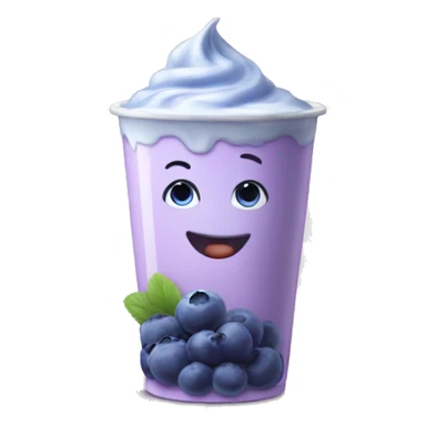 blueberry yogurt sticker