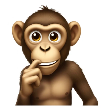 monkey sticking up middle finger with a tongue sticking out sticker