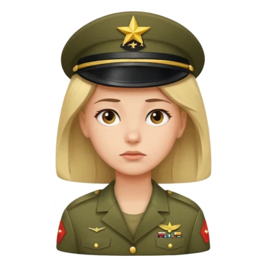 the girl thinks about the guy who is in the army sticker