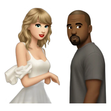 Taylor swift Kanye west sticker
