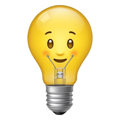 bulb bright idea emoji iphone sticker