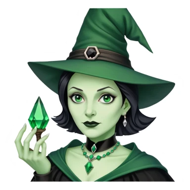 Evanora, the Wicked Wotch of the East with Emerald Necklace, man version sticker