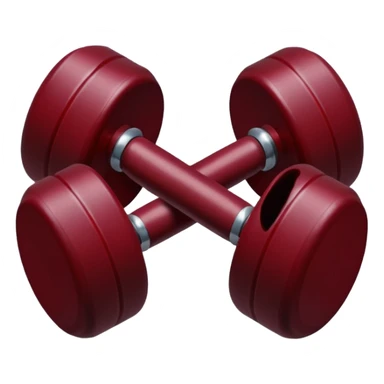 sticker de una pesa pequeña de color vino oscuro con rojo carmesí en full HD 4K sticker