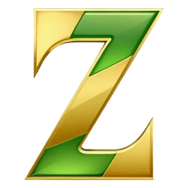 number 7 in golden and green shadows sticker
