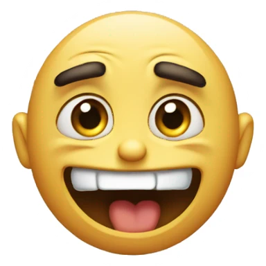 Cringing face sticker