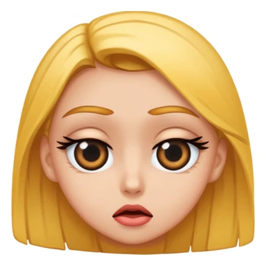 Baddie girl eye rolling at someone make sure they eye is twitching  sticker