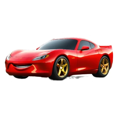 Flash mcqueen dans une voiture  sticker