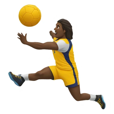 Handball players sticker