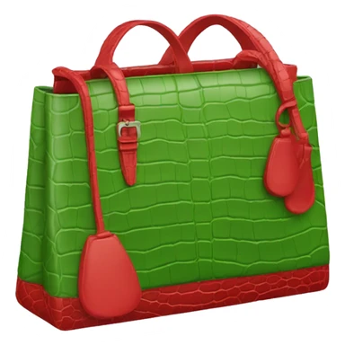 Cocodrile Handbag in red sticker