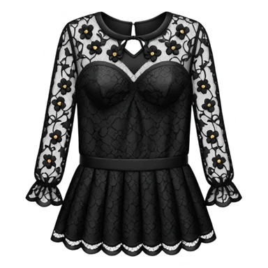 black Lace Clothing sticker