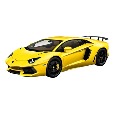 Lamborghini Aventador - Lamborghini (Model Year: 2021) (Iconic colour: Yellow) sticker