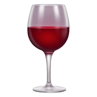 Emoji red glass of wine  sticker