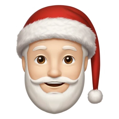 A man smile wearing santa claus hat sticker