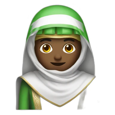 Android logo wearing a Saudi sticker