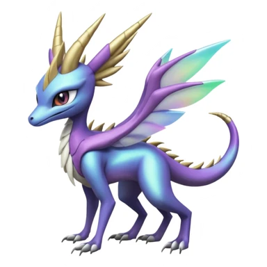 Badass edgy cool realistic Meloetta-Sergal-Cresselia-Palkia-Spyro-Fakémon-creature-hybrid sticker