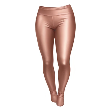 Realistic pair of rose gold leggings. sticker