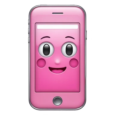 Pink Cell phone sticker