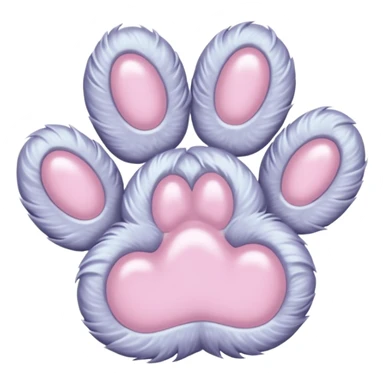 a very light pale pastel #ffbe8c pawprint sticker