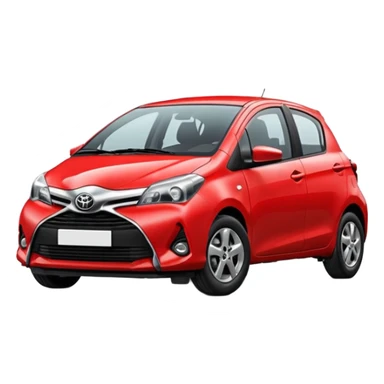 RED TOYOTA YARIS sticker
