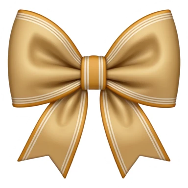 Beige Plaid Bow sticker