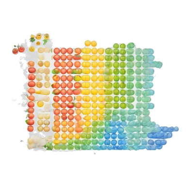 a graph showing different vitamin levels, these include, testosterone, vitamin D and cortisol.  sticker