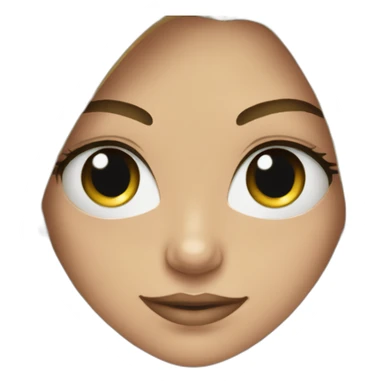 Fille avec des paillettes dans les yeux sticker