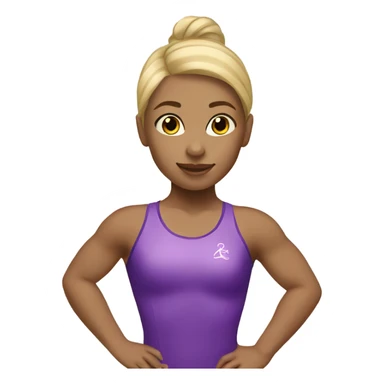 Blonde girl gymnast sticker