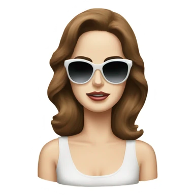 lana del rey with sunglasses sticker