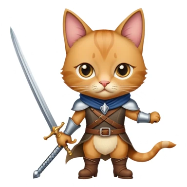 puss in boots with a thin sword sticker