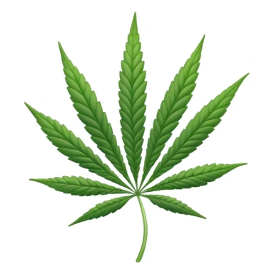 white marijuana icon sticker