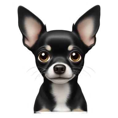 Black Chihuahua ￼ sticker
