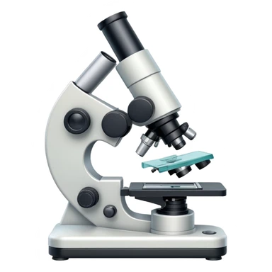 Scientific microscope with specimen slide sticker