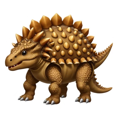 A brown ankylosaurus that doesn’t look mutated and actually looks like a normal ankylosaurus  sticker