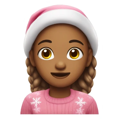 Cute pink holiday sticker