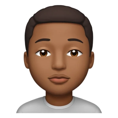 ishowspeed lips closed and eyes closed black male biracial sticker