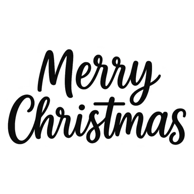 Merry Christmas  text , remove background sticker