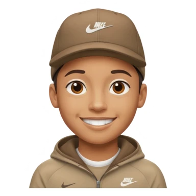 Ragazzo con cappello Nike mulatto che dice di si col police sticker