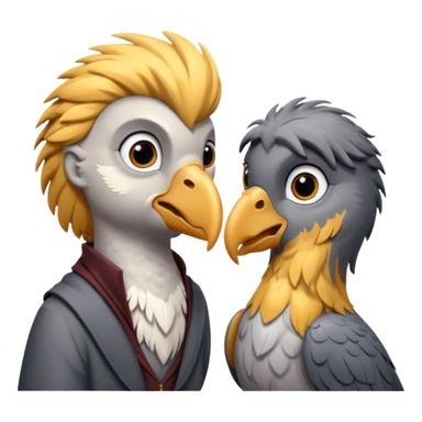 buckbeak and harry potter sticker
