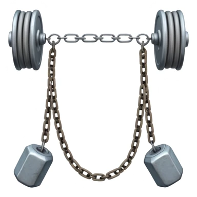 a throwing weapon made of weights on the ends of interconnected cords sticker