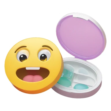 dual-compartment screw-top prescription contact lens case sticker