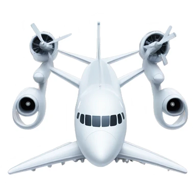 Plane with 7 engines sticker