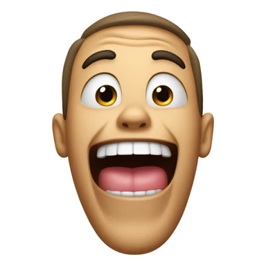 super excited face with tongue sticking out  sticker