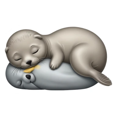 baby Seal sleeping sticker