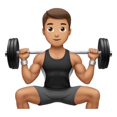 fit man wearing clothes lifting dumbbell,sideways photo sticker