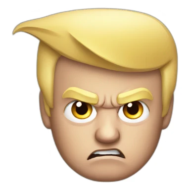 donald trump angry sticker