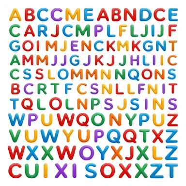 alphabete sticker