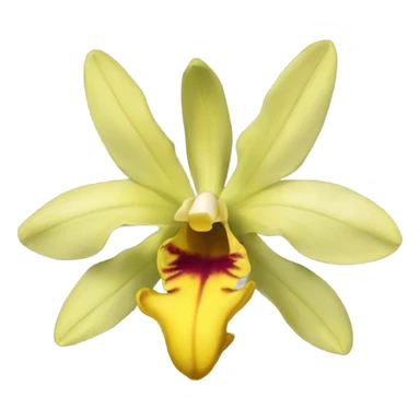 dendrobium officinale yellow flower sticker