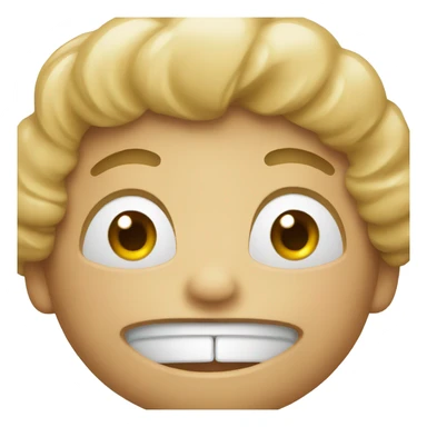 Regular emoji displaying nervous laugh sticker