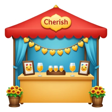 cherish festival booth sticker